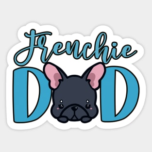 black french bulldog dad kawaii cute adorable Sticker